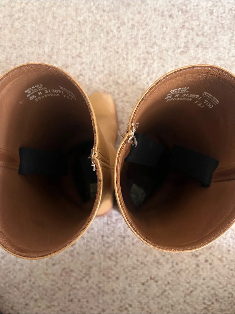 Frye Tan Leather Mid-Calf Boots - Picture 6 of 13